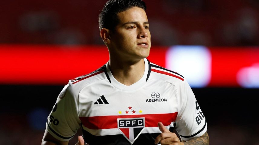 James Rodríguez só fez dois gols pelo São Paulo
