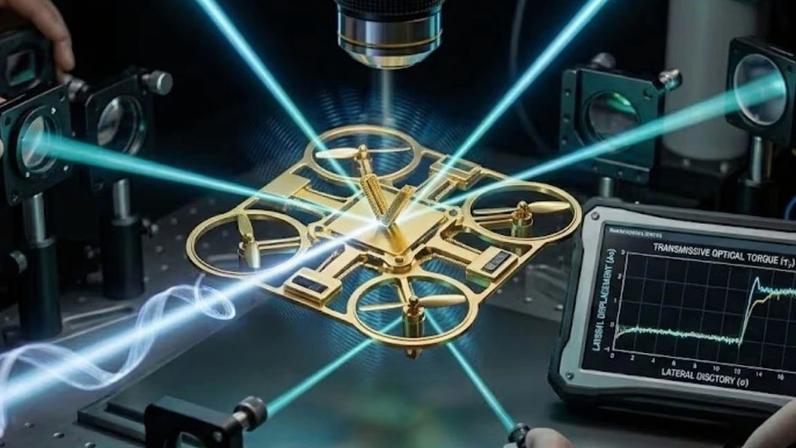 Cientistas descobriram que a luz pode mover objetos para os lados (Imagem: Fala Ciência via Gemini)