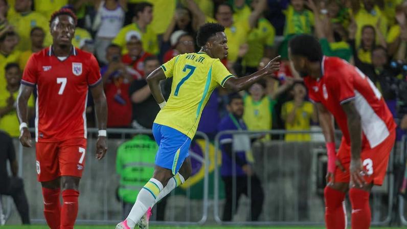 Vini Jr. reclama de insultos a Virgínia em jogo do Brasil no Maracanã: ‘Respeito e carinho seguem’. Foto: Pedro Kirilos/Estadão
