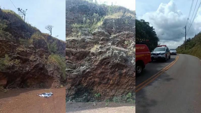A vítima tirava fotos à beira do penhasco quando caiu