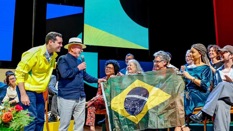 Lula durante lançamento do Tela Brasil no Rio de Janeiro