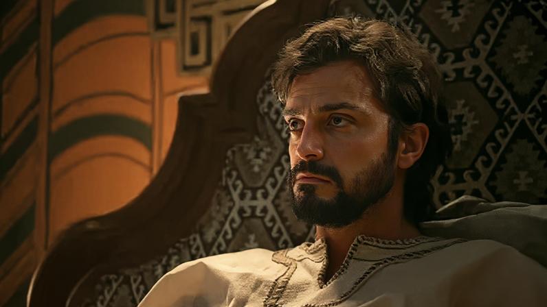 Omar golpeia Jendal em "A Nobreza do Amor"