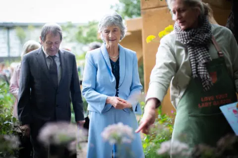 The first event Catherine Connolly attended on her second day was the Chelsea Flower Show