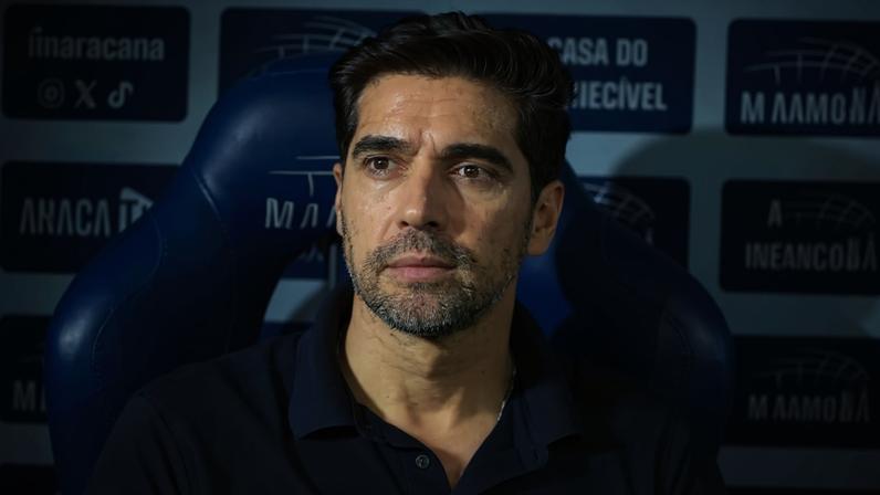 Abel Ferreira em Flamengo x Palmeiras pelo Brasileirão (Foto: Alexandre Brum/Agencia Enquadrar/Folhapress)