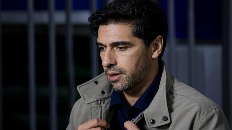 Abel Ferreira, técnico do Palmeiras, durante duelo contra Junior Barranquilla, na Libertadores