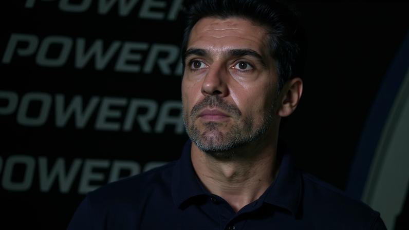 Abel Ferreira, técnico do Palmeiras, durante partida contra o Sporting Cristal pela Copa Libertadores