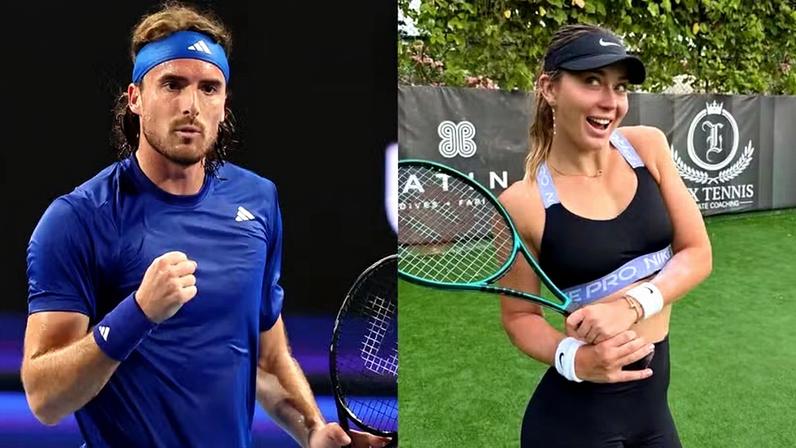 Os tenistas Stefanos Tsitsipas e Paula Badosa — Foto: Reprodução/Instagram