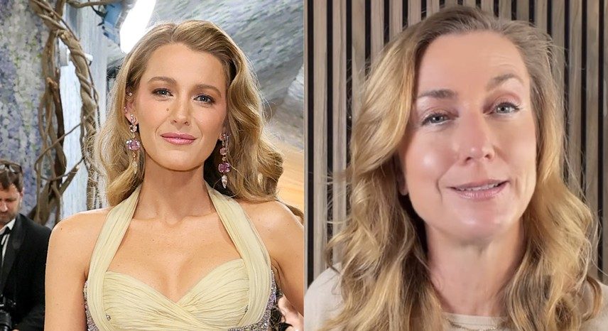 A atriz Blake Lively; a jornalista Kjersti Flaa — Foto: Getty/Instagram