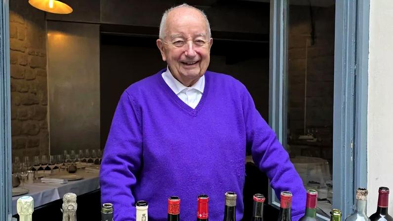 François Audouze e a cave que abriga vinhos entre os mais antigos