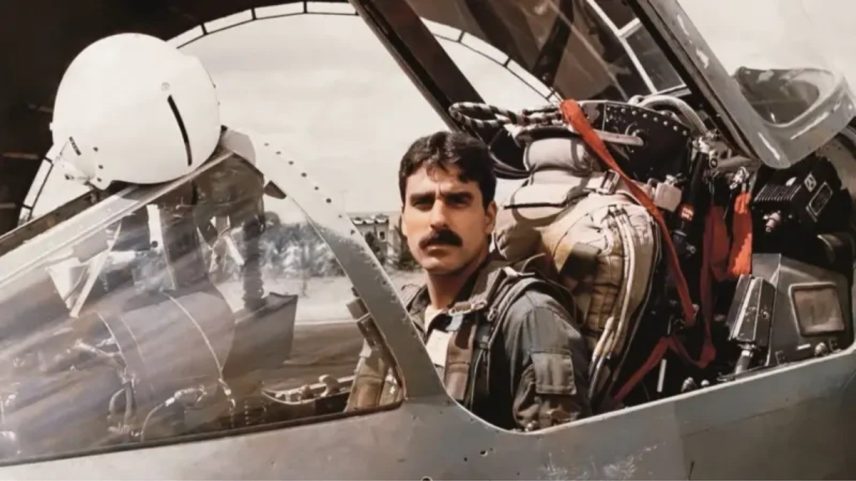 BBC - Capitão Armindo Sousa Viriato de Freitas em caça da FAB. — Foto: Acervo Edison Boaventura Júnior