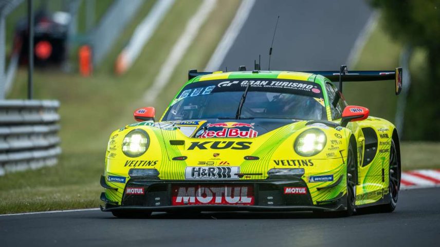 Kévin Estre durante a largada das 24 horas de Nurburgring