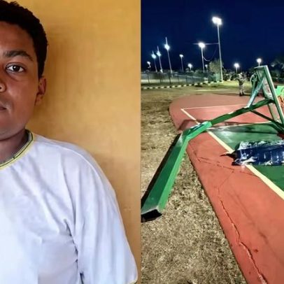 Adolescente de 14 anos morre após cesta de basquete cair sobre ele