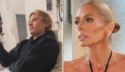 Adriane Galisteu passa Dia das Mães no hospital acompanhado do filho