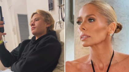Adriane Galisteu terminou o Dia das Mães no hospital com o filho