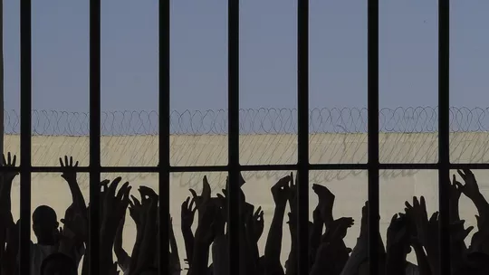 Presos na Penitenciária da Papuda, no DF — Foto: Wilson Dias/ABr
