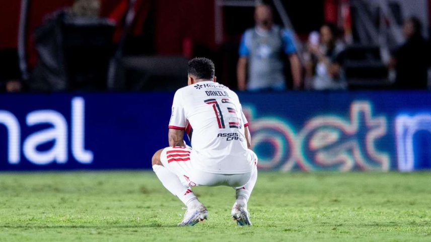 Danilo, do Flamengo, na derrota diante do Vitória pela Copa do Brasil