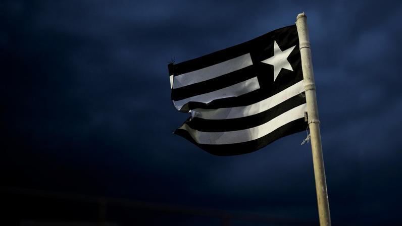 Bandeira do Botafogo — Foto: Jorge Rodrigues/AGIF