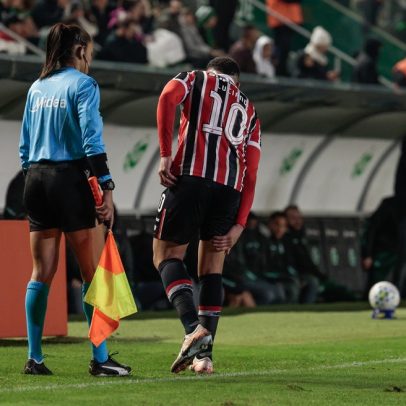 Luciano sofre dores na coxa direita, é substituído e preocupa o São Paulo