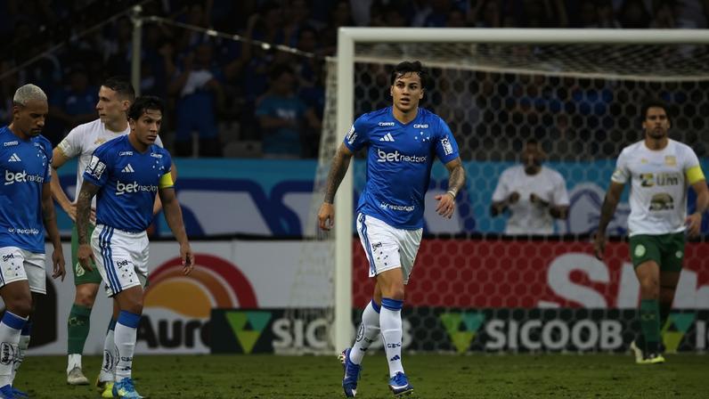 Kaio Jorge comemora gol pelo Cruzeiro — Foto: Gilson Lobo/AGIF