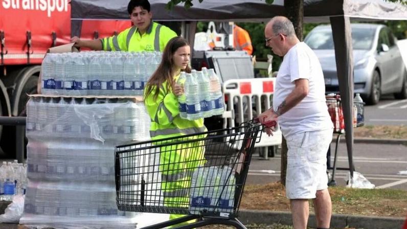Ponto de coleta de água em Whitstable 29 de maio de 2026