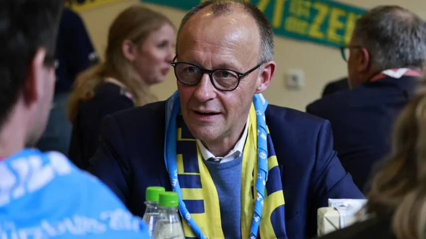 O chanceler da Alemanha, Friedrich Merz. (Foto: ANNA SZILAGYI/EFE/EPA)
