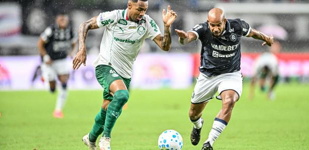 Allan e Patrick durante Remo x Palmeiras pelo Brasileirão