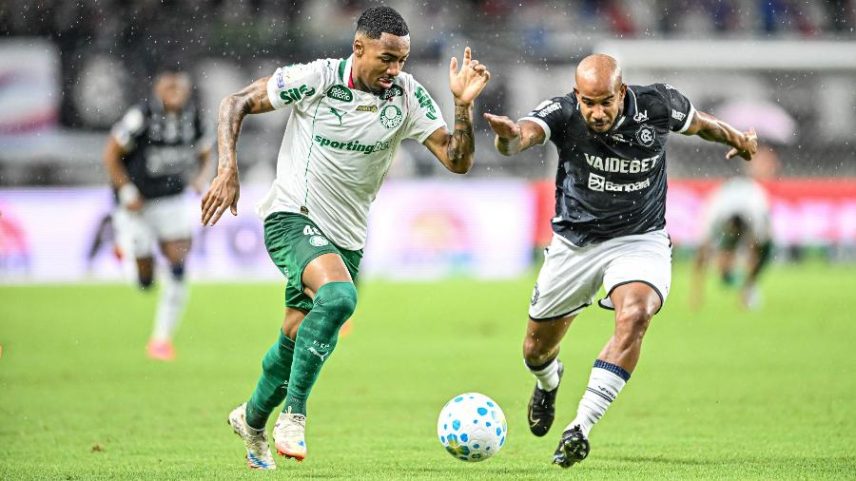 Allan e Patrick durante Remo x Palmeiras, pelo Brasileirão