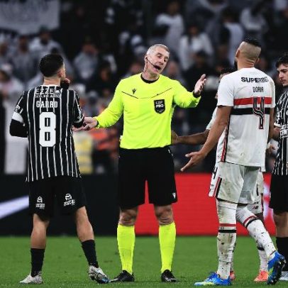 Árbitro relata arremesso de óculos de sol em Corinthians x São Paulo