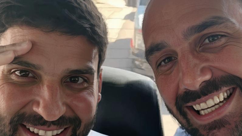 André Porciuncula ao lado de Eduardo Bolsonaro
