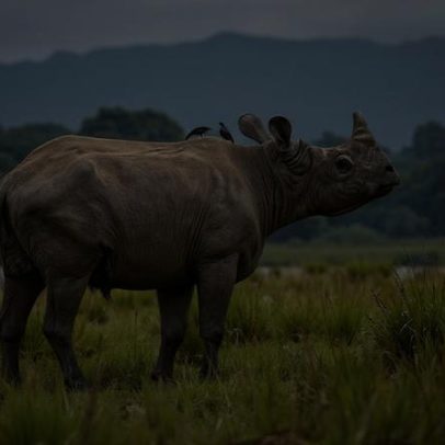 Artista recria rinoceronte pré-histórico gigante, extinto há 8 mil anos