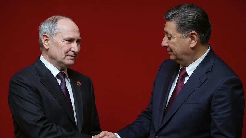 Vladimir Putin e Xi Jinping; Rússia e China — Foto: Sergei Guneyev, Sputnik, Kremlin Pool Photo via AP