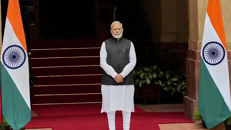 O primeiro-ministro da Índia, Narendra Modi — Foto: AP Photo/Manish Swarup