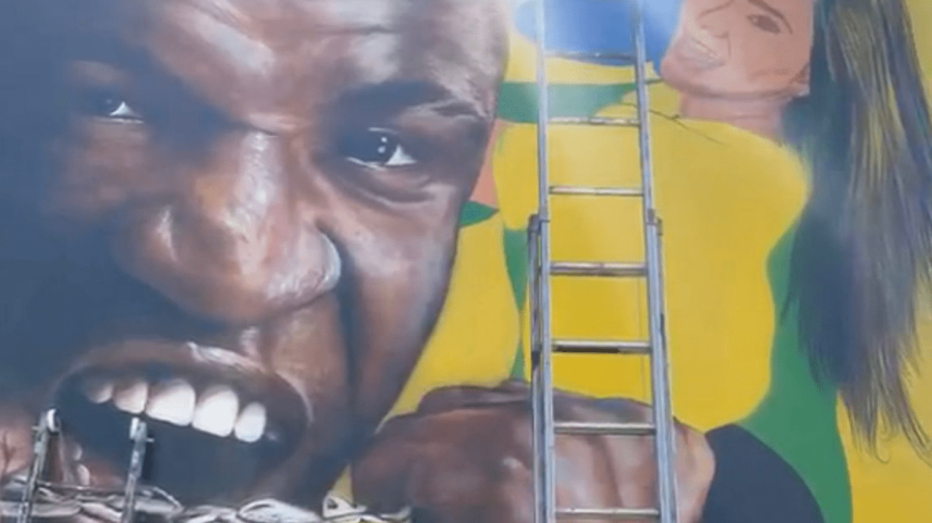 Após término com Vini Jr., Virginia é apagada de mural da Copa