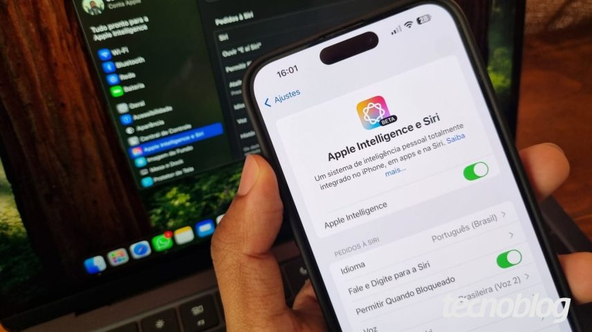 Apple anunciou novos recursos de IA em 2024, mas lançamento foi gradual (imagem: Vitor Pádua/Tecnoblog)