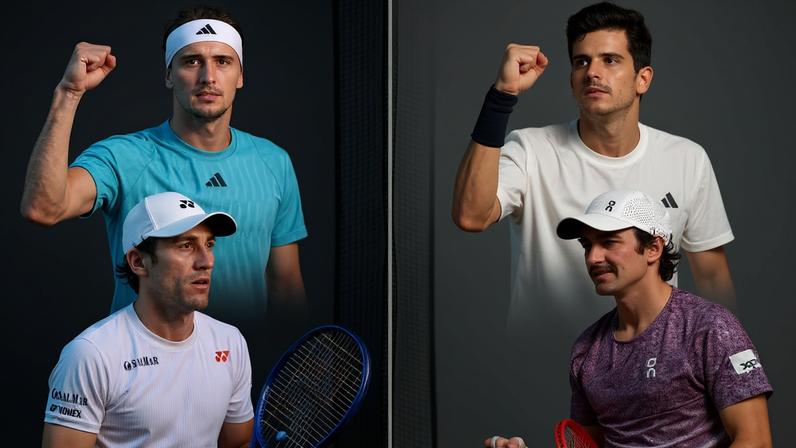 Disputa por título inédito em Roland Garros opõe tenistas nascidos nos anos 90 a nova safra masculina — Foto: Imagem gerada com auxílio de IA