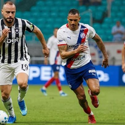 Bahia aproveita erro grotesco e vira o jogo contra o Botafogo no Brasileirão