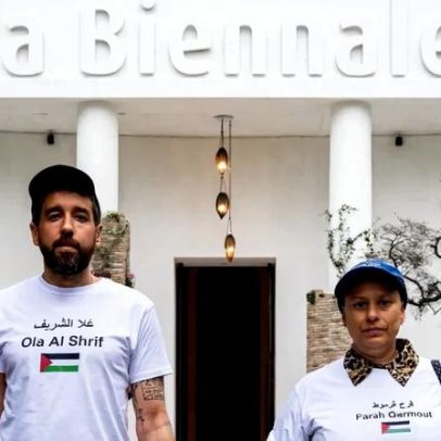Artistas da Bienal de Veneza promovem drones em protesto contra Israel