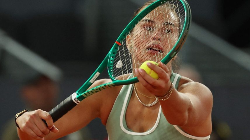 Aryna Sabalenka em Madri 28 de abril de 2026 REUTERS/Violeta Santos Moura
