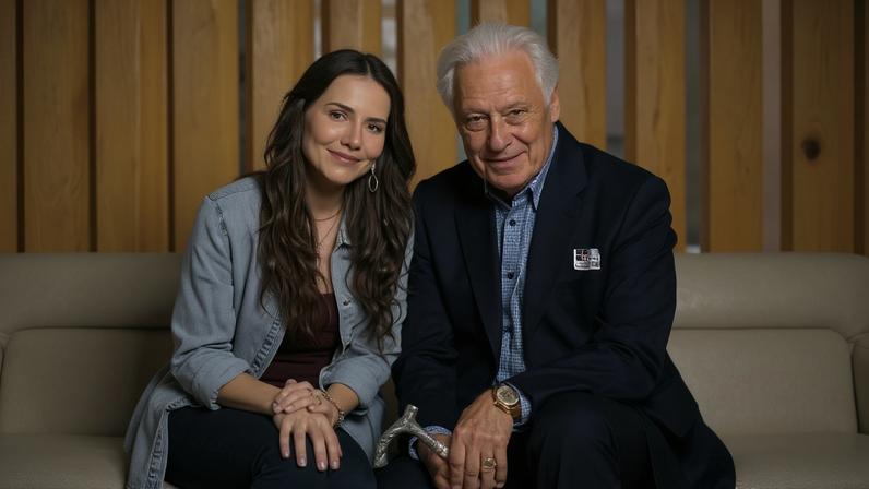 Adriana (Leticia Colin) e Arthur Brandão (Antonio Fagundes) criam forte laço em "Quem Ama Cuida"