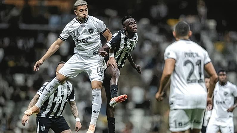Atlético-MG e Botafogo empataram por 1 a 1 na Arena MRV, pelo Brasileirão