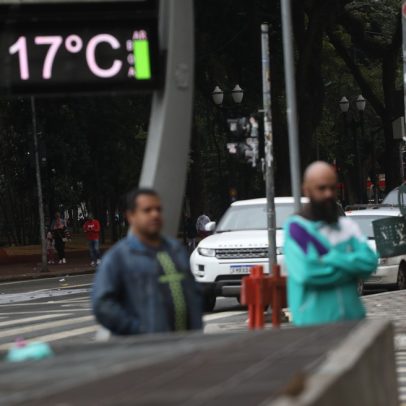 Frente fria mantém temperaturas baixas no Sul e em SP até o fim de semana
