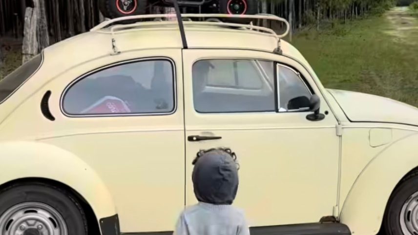 1 de 1 avo-no-fusca_ - Foto: Reprodução/Instagram/@cmilabeck
