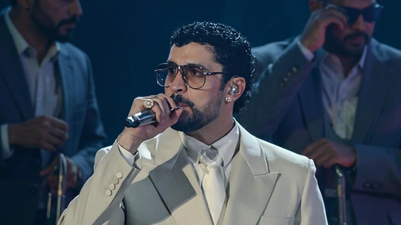 Bad Bunny em seu primeiro show no Allianz Parque, em São Paulo