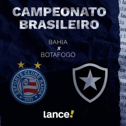 Bahia x Botafogo: onde assistir e prováveis escalações no Brasileirão