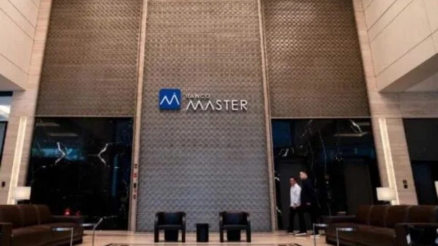 Fachada do banco Master