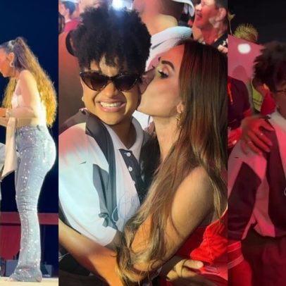 Milena Moreira é tietada por famosas em show de Ivete Sangalo