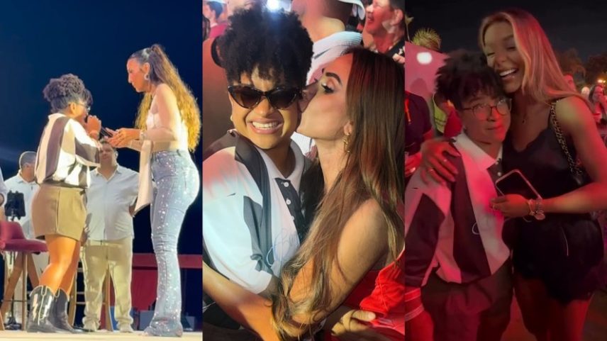 Milena Moreira é tietada por famosas em show de Ivete Sangalo: 'Encantadora' — Foto: Reprodução/Instagram