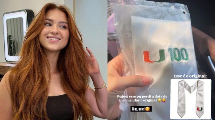 Estudando em Miami, filha de Gugu Liberato mostra acessório que será usado durante colação de grau — Foto: Reprodução/Instagram