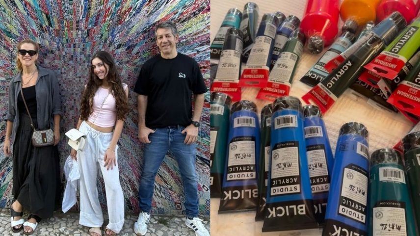 Ingrid Guimarães expõe estoque de tintas do marido após ser acusada de comprar demais: 'E você, meu anjo?' — Foto: Reprodução/Instagram