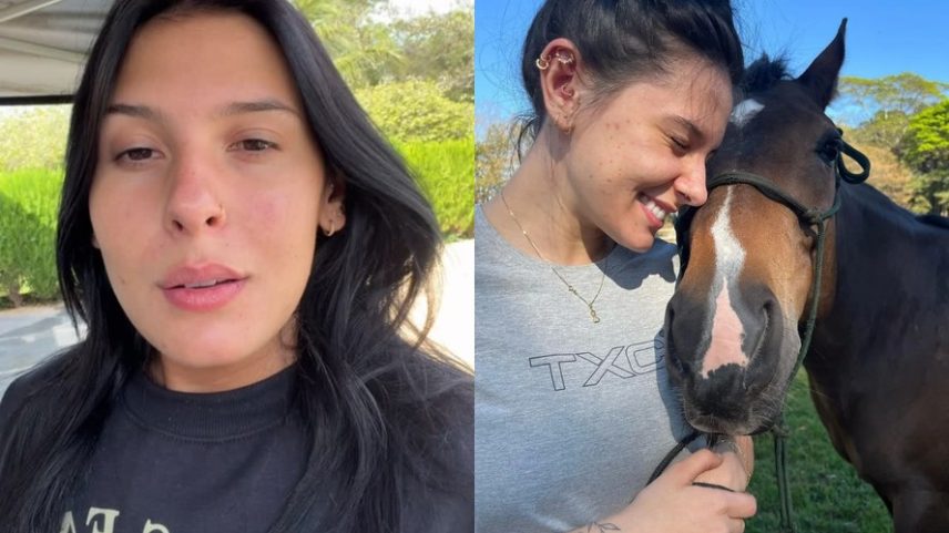 Ana Castela lamenta lesão em cavalo de estimação, Blake, e investe em mais dois animais para montar